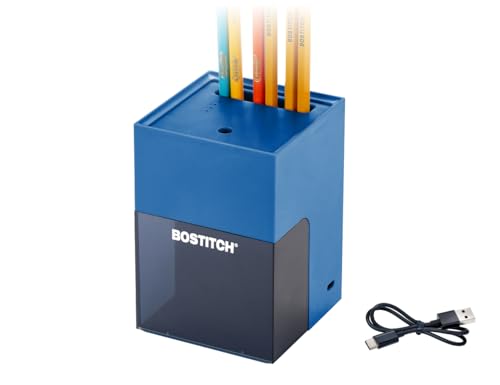 Taille-crayon électrique rechargeable Bostitch Konnect KT2 bleu pour crayons