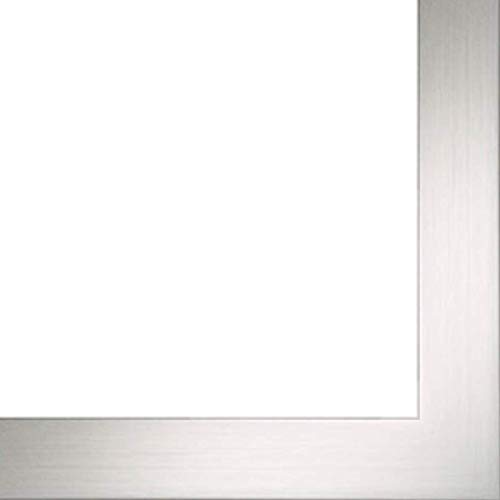 Picture Frame Moulding (Wood) 100ft Bundle - Contemporary Silver Finish - 1.125