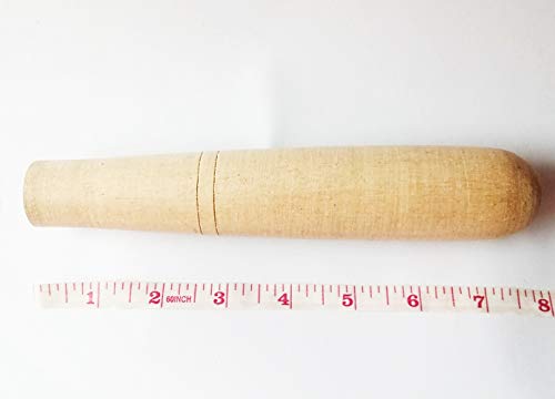 Wooden Mortar 6" Pestle Grinding Herb Garlic Papaya Salad Som Tum Thai Kitchen Tool 1 Set