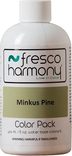 Drywall Joint Compound Color Additive - 8oz Bottle (Minkus Pine), Create Decorative wall finishes, Easy Textured Accent Walls - Cost Effective Plaster Alternative.