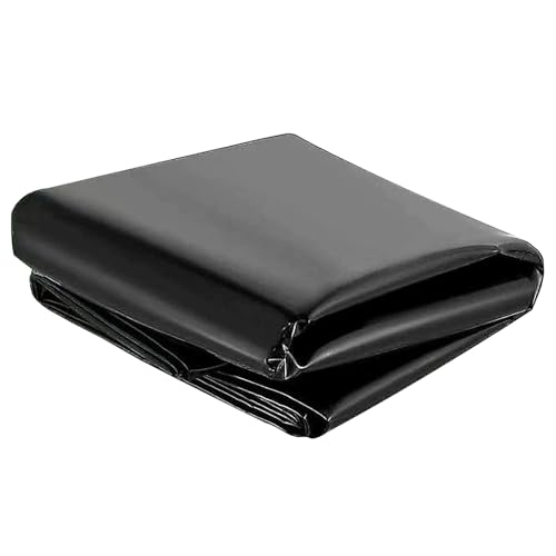 Doublure de bassin de jardin noire en bâche robuste pour la construction de bassin de natation et étang