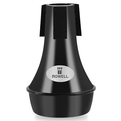ROWELL Trumpet Mute ABS Straight Trumpet Mute Mini Trumpet Mute Silencer Lightweight Practice...