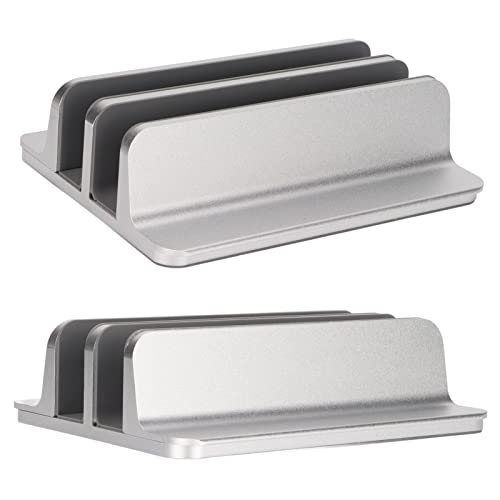 Soporte vertical para laptop con 2 ranuras de aluminio miniatura 6