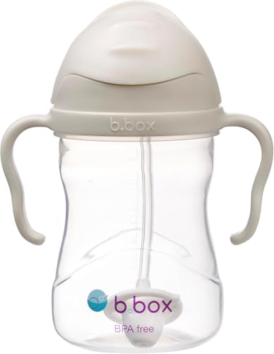 B.Box Sippy Cup | Drink From Any Angle | Fliptop, Weighted Straw, Leak Proof & Easy Grip | Bpa Free, Dishwasher Safe | From 6M+ | 240Ml