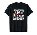 Dachshund Wine Drinker Tees