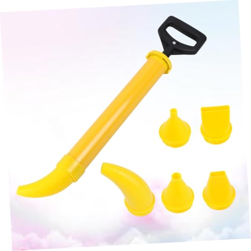 Pistolet de calfeutrage multifonction jaune avec dispositif pose de ciment
