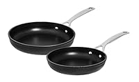 Pyrolux Ignite 2-Piece Non-Stick Fry Pan/Skillet Set, 22 cm & 26 cm, Black, 11182