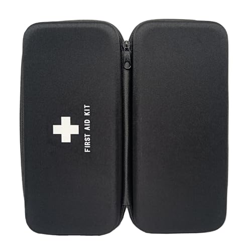 Image of First Aid Hard Case Empty First Aid Hard Case First Aid EVA Medicine Red Medical Bag for Home Health Emergency Pets Dog First Responder Camping Outdoors (Rectangle 10.4x4.7x2.4 inch)