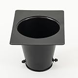 Exquisite design: Our rain chain gutter adapter is compatible with the rain gutter over the drain hole of downspout, which is suitable for most houses. Premium material: Adapter is made of premium metal with rust-resistant plating finish, which can b...