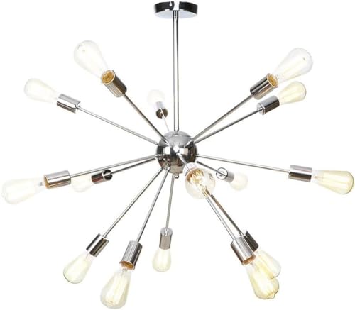 Luminaire suspension cristal minimaliste américain éclairage LED E14