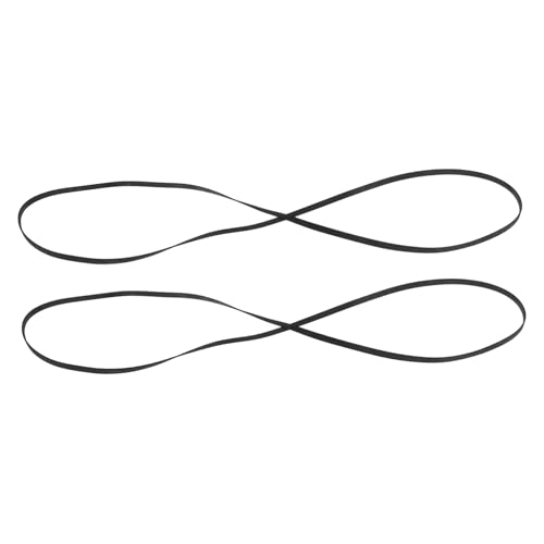 GOOHOCHY Turntable Gramophone Belt Replacement 2pcs Record Player Rubber Flat Belt