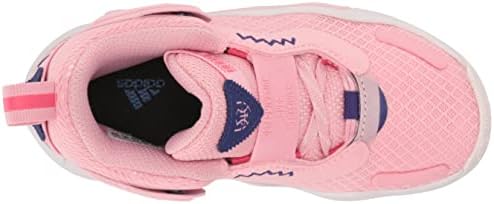 adidas D.O.N. Issue 3 Basketball Shoe, Light Pink/Clear Pink/Team Colleg Purple, 11 US Unisex Little Kid | Image 4