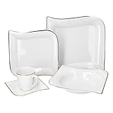 ALLES IN EINEM - Das große Tassen & Teller-Set ist multi-funktional: Lunch mit Soup Bowls & Ess-Teller I Kuchenteller & Kaffee-Service I Dinner-Set fürs Abendbrot - Perfekt für jeden Anlass