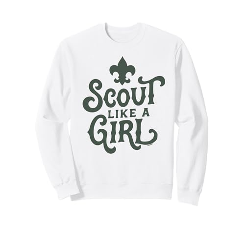 Scout Like A Girl Fleur De Lis BSA Cub Scouts Typography �g���[�i�[
