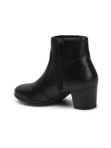 Image of ELLE Women Modern Block Heel Ankle Boot with Side Zipper