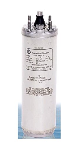 Franklin 2145059004 Deep Well Submersible Motor, ½ Hp, 230 V, 3 Wire, Single Phase #TOP13