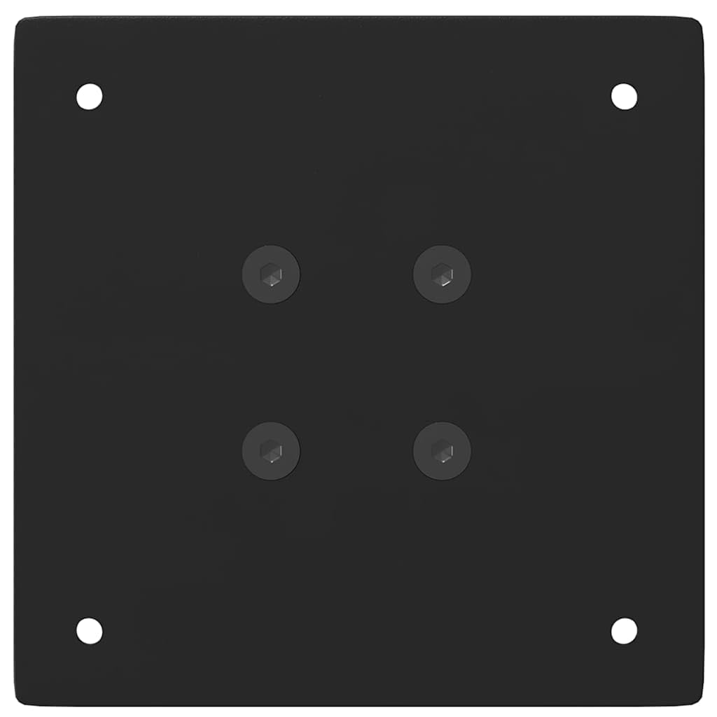 Juego de 4 patas para mesa de bar, color negro, 90 – 92 cm, acero recubierto de polvo, ajustables, con patas niveladoras para mesa alta, muebles, patas robustas, duraderas, modernas