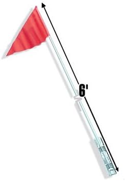 6' Bicycle Safety Flag, 2-Piece, Orange