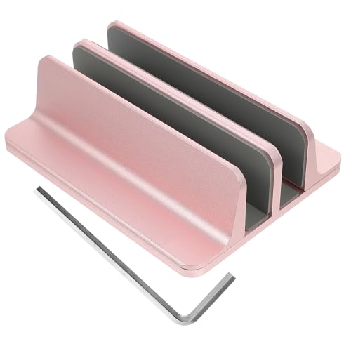 Soporte Vertical para Laptop y Tablet de Aluminio Rosa miniatura 1