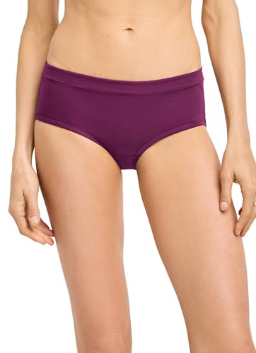 Jockey Hipster elástico de algodón para mujer, Ciruela (Vintage Plum), 9 Plus