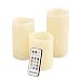 Mooncandles - Vanilla Scented Wax Candles With Colour Changing Remote Control (4'', 5'', 6'' inch candles)
