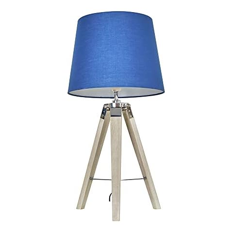 MiniSun Modern Distressed Wood Tripod Lamp Cover