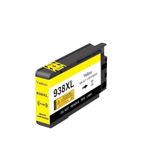 Cartouche 938 jaune anti-bavure compatible OfficeJet Pro 9130 pour textes et graphiques nets