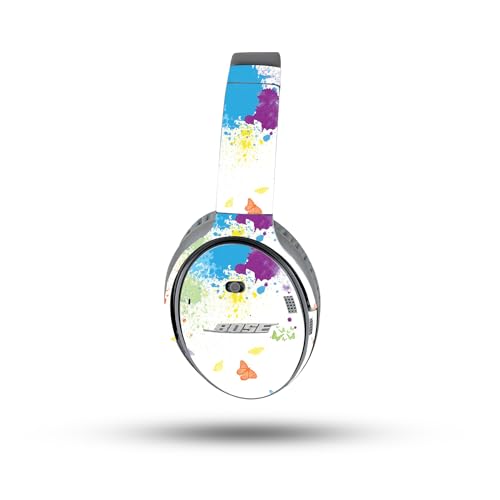 Image of MightySkins Skin Compatible with Bose QuietComfort 35 II Headphones - Splash of Color | Protective, Durable, and Unique Vinyl Decal wrap Cover | Easy to Apply, Remove, and Change Styles