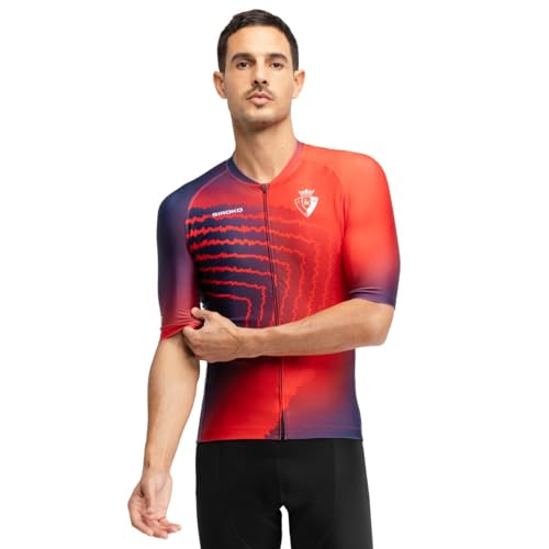 SIROKO - Maillot para Ciclismo - Club Atlético Osasuna M2 Valiente Red - L - Rojo
