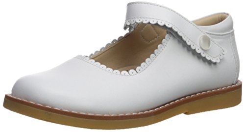 Elephantito Girl's Mary Jane Flat, White, 13 M Us Little Kid #TOP9