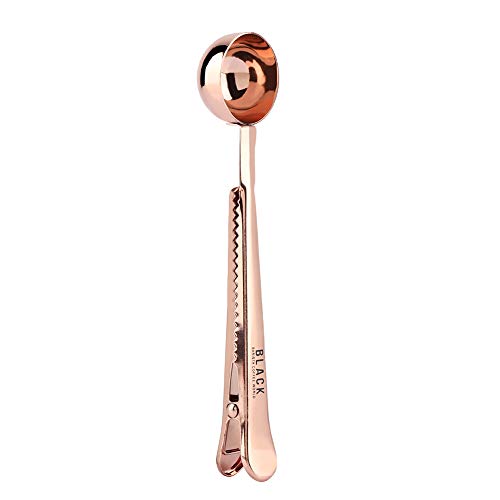 Stainless Steel Coffee Scoop Clip, Coffee Spoon Measuring Long Handle Measuring Tablespoon for Coffee, Tea, Protein Powder
