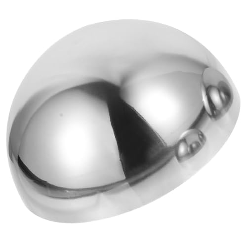 VICASKY Stainless Steel Gazing Ball 6 Inch Mirror Sphere Garden Reflection Ball Indoor Outdoor Decorative Silver Ornament Hollow Hemisphere