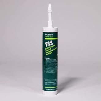RTV 732 Multipurpose Food Grade Silicone Sealant - Mil Spec, General Purpose, DIY - Clear, 300ml