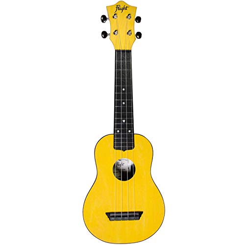 Flight, 4-String Travel Series Soprano Ukulele, Yellow (TUS-35YW) - Les Beatles, Paul McCartney, John Lennon, RIngo Starr, George Harrison Flight, 4-String Travel Series Soprano Ukulele, Yellow (TUS-35YW) – Image 3