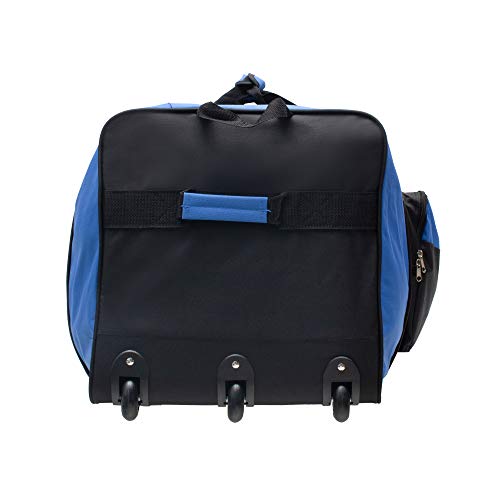 CWC Wheeled Duffel Bag - Collapsible and Multipurpose (36 inch, Blue)