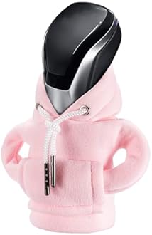 SLLAK Gear Shift Hoodie, Universal Car Shift Knob Cover, Mini Hoodie for Car Shifter, Automotive Interior Cute Gadgets, Car Accessories and Decorations for Women