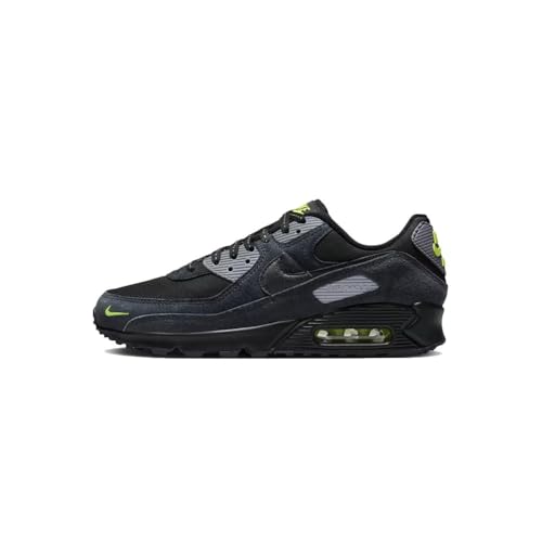 Image of Nike Air Max 90 Mens Trainers Fq2377 - Black Volt Cool Grey 001