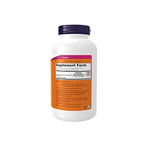 Now Supplements, Vitamin C Crystals (Ascorbic Acid) Powder , Antioxidant Protection*, 1-Pound #TOP1