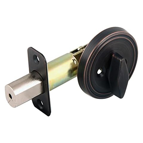Design House Brushed Bronze Deadbolt Lock Cover