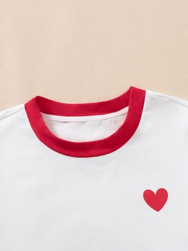 Image of Girls' Graphic Tees Summer Cute Tops Casual Short Sleeve Crew Neck T Shirts