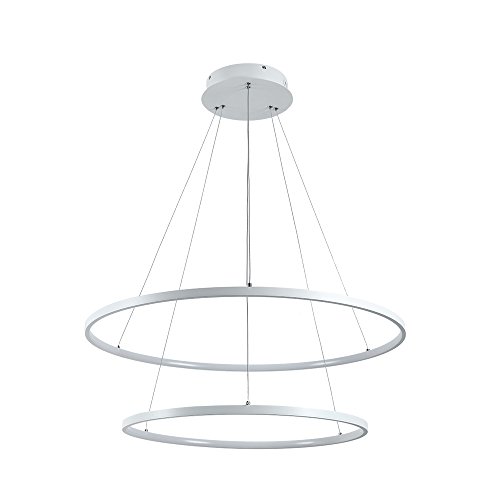 Lustre plafonnier LED 48W blanc froid éclairage puissant