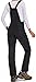 DAFENP Damen Skihose Latzhose Wasserdicht Softshellhose Overall Winter Warm Gefüttert Schneehose Snowboardhose mit Verstellbaren Hosenträgerhose HXK8668W-Black-L