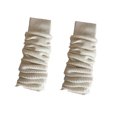 Image of Winter Leg Warmers Warm Wool Knitted Long Boot Cuffs Topper Socks for Women