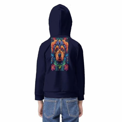 Sweat à capuche molleton enfant pull imprimé 3D chaud et confortable avec poche