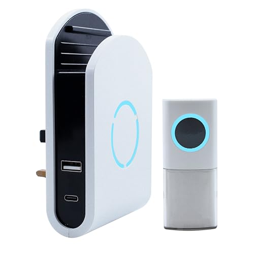 Carillon de porte Uni-Com UNC68556 blanc pour remplacer une sonnette cassée rapidement - 2