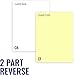 Excel One Carbonless 230949 2-Part Reverse Paper (Canary/White), 8.5