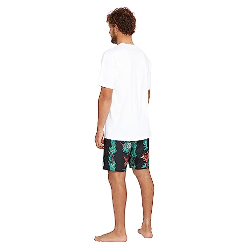 Volcom Men's Entertainment Pepper Stoney Boardshort Trunks Black3
