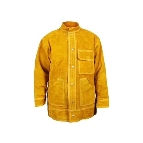 Veste de soudage en peau vache, manteau protection for hommes, salopette tissu doux et confortable for(XL)