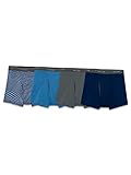 Fruit Of The Loom Mens SHORT LEG Boxer Briefs, Trunk - 4 Pack - Assorted, X-Large US