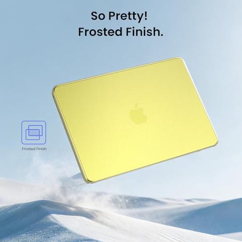 Image of BlueSwan Compatible with 2026 MacBook Neo Case 13-inch with A18 Pro chip A3404, 100% Match Official Color, Sturdy Protective Hard Shell, Ultra-Thin Mac Cover, Citrus, Matte Laptop Skin